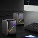 Комп'ютерні колонки із RGB- підсвіткою для ПК та ноутбука комплект акустики для комп'ютера JEDEL S526 чорні ND526223 фото 6