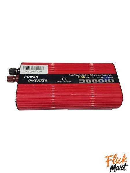 Авто інвертор 12V-220V з USB портом 3000W перетворювач напруги модифікована синусоїда Wimpex 3000 Вт TT30001472 фото
