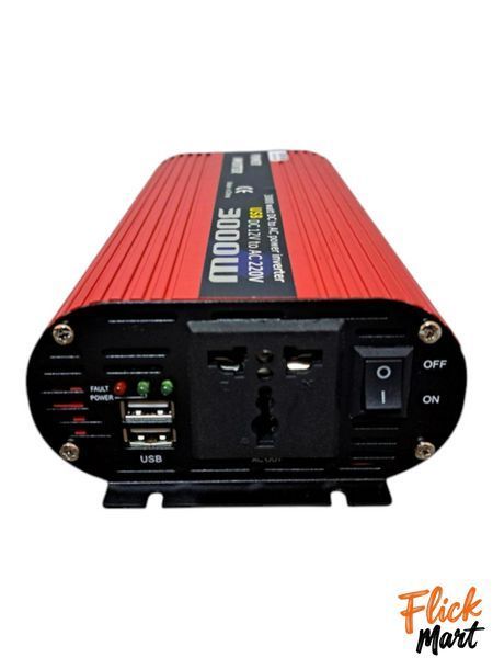 Авто інвертор 12V-220V з USB портом 3000W перетворювач напруги модифікована синусоїда Wimpex 3000 Вт TT30001472 фото