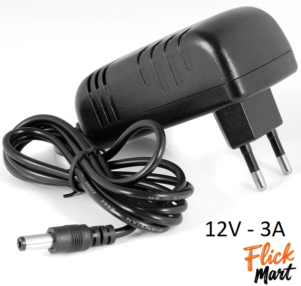 Блок живлення&nbsp;мережевий зарядний пристрій Happy Home AC/DC Adapter Input AC 100-240V Output DC 12V 3A EU D09371 фото