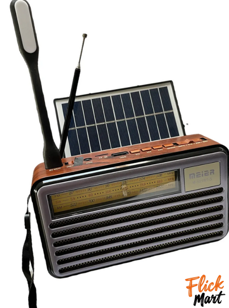 Радіоприймач із сонячною панеллю під ретро Meier MD-521BT Bluetooth Solar D52126405 фото