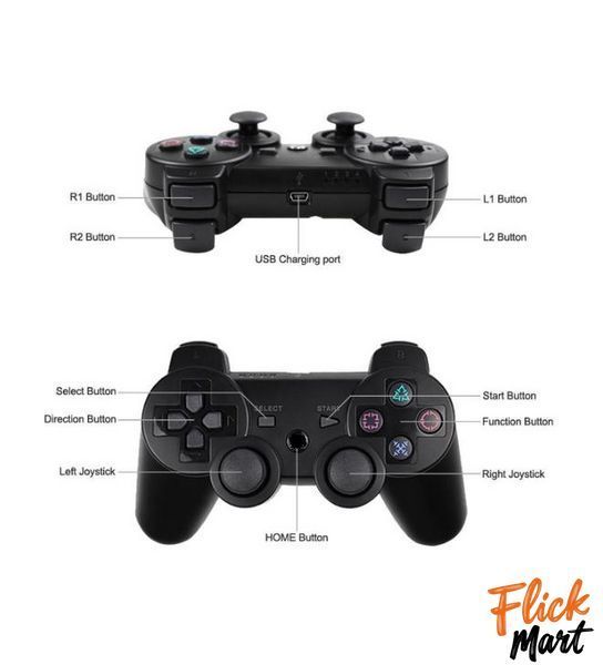 Джойстик многофункциональный игровой контроллер Р3 DUALSHOCK 3 Черный N3255 фото