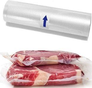 Пакети для вакууматора пакет для вакуумування продуктів набір для запакування харчова плівка для вакуматора 25 см х 500 см NT822960 фото