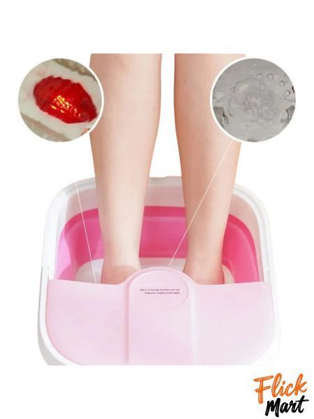 Гідромасажна ванна для ніг з підігрівом води та ефектом джакузі Multifunction Footbath RF 368 Рожева TT368630 фото