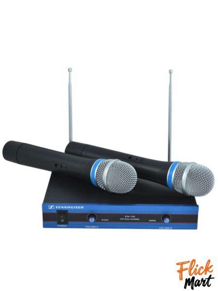 Радіосистема Vocal Set System бездротові мікрофони 2 шт для вокалу Sennheiser EW-100 Чорний DD1001395 фото