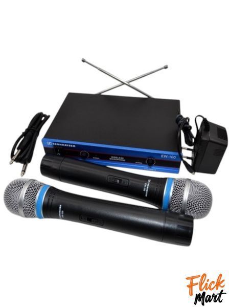 Радіосистема Vocal Set System бездротові мікрофони 2 шт для вокалу Sennheiser EW-100 Чорний DD1001395 фото