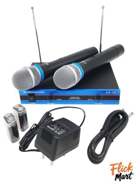 Радіосистема Vocal Set System бездротові мікрофони 2 шт для вокалу Sennheiser EW-100 Чорний DD1001395 фото