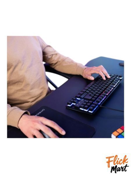 Мембранна ігрова клавіатура TLK 8980 87 клавіш чорна з RGB-підсвіткою USB-підключення МТ8980370 фото