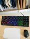 Мембранна ігрова клавіатура TLK 8980 87 клавіш чорна з RGB-підсвіткою USB-підключення МТ8980370 фото 3
