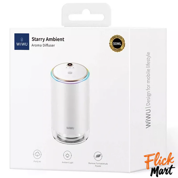 Автомобільний ароматизатор WiWU Starry Ambient Aroma Diffuser Wi-AR003 Forest Scent компактний освіжувач повітря з LED підсвіткою MK780932766 фото