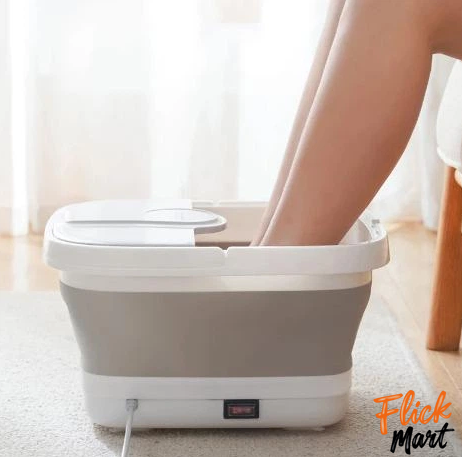 Гидромассажная ванночка для ног складна с подогревом воды и Multifunction Footbath RF 368 Серая TT3686301 фото