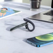 Компактна універсальна бездротова зручна гарнітура Bluetooth Hoco S19 Metal Gray з мікрофоном VК77409937 фото 2