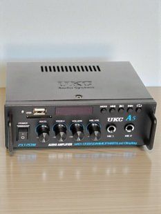 Підсилювач звуку з караоке та пультом UKC A5 Bluetooth USB/SD/AUX 2x120W DT10262608 фото