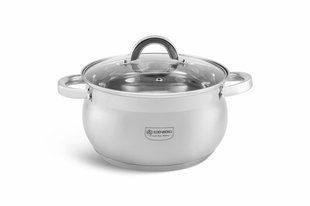 Професійна нержавіюча каструля Edenberg EB-3725 20см 3.9 л з кришкою MD3725440 фото