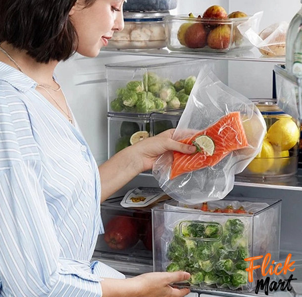Вакуумні пакети для рифлені вакуумного пакувальника харчових продуктів 20 см та 25 см комплект DT8230212 фото
