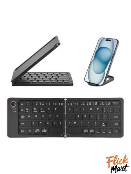 BTFolding Scissor Foot Keyboard HB-028 Pro Bluetooth 5.0 Чорна DT028281 фото