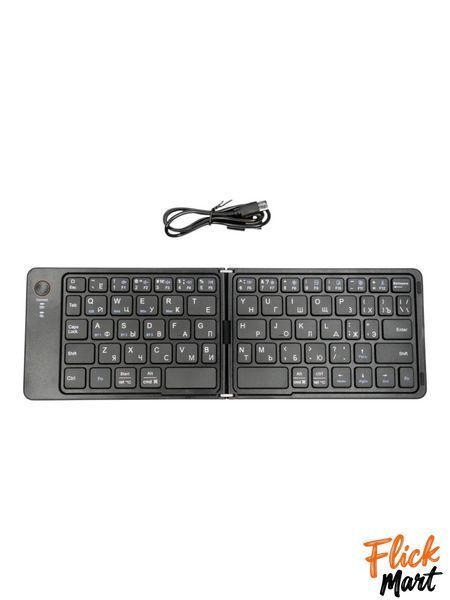 BTFolding Scissor Foot Keyboard HB-028 Pro Bluetooth 5.0 Чорна DT028281 фото