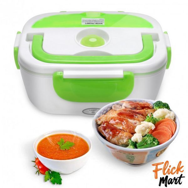 Ланч бокс з підігрівом від прикурювача Electric Lunch Box 1.05 л 12V Зелений NL0105235 фото