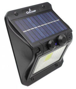 Світильник вуличний акумуляторний Cсlamp CL-108 з датчиком руху сонячною панеллю 3000 мАг VT108215 фото