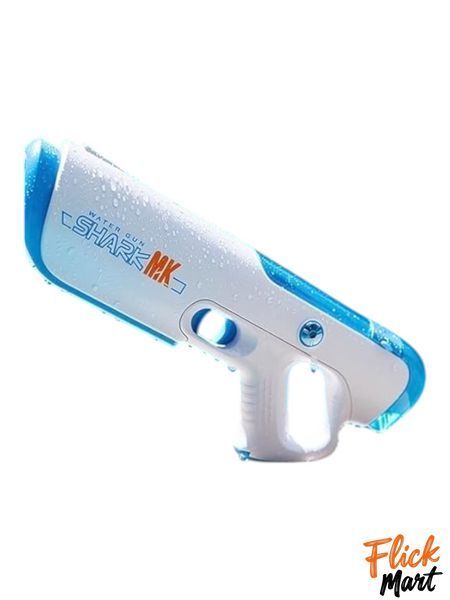 Бластер электрический водяной с автоматическим набором воды Water Gun Shark Mk CY069 Бело/Синий DD069368 фото