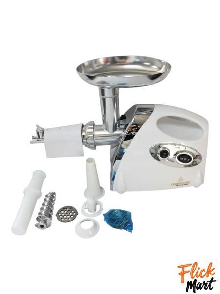 Мясорубка соковыжималка CROWNBERG 3000W функция реверс CB4213 Белая М4213966 фото