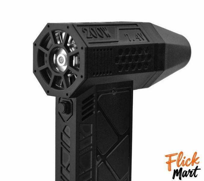 Ручной турбовентилятор воздуходувка аккумуляторный портативный Mini Jet Fan S16 Black MT16562 фото