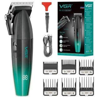 Машинка для стрижки волос аккумуляторная Professional Turbo с разными насадками VGR V-003 TD0031120 фото