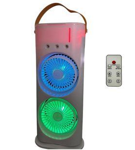 Вентилятор 3 в 1 от USB настольный с распылителем водного тумана и LED подсветкой на пульту Air Double-ended DC9419693 фото