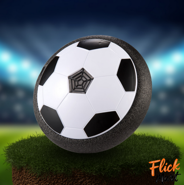 Интерактивный мяч для дома Hoverball с LED подсветкой и музыкой Аэрофутбол Черно-белый TC156 фото