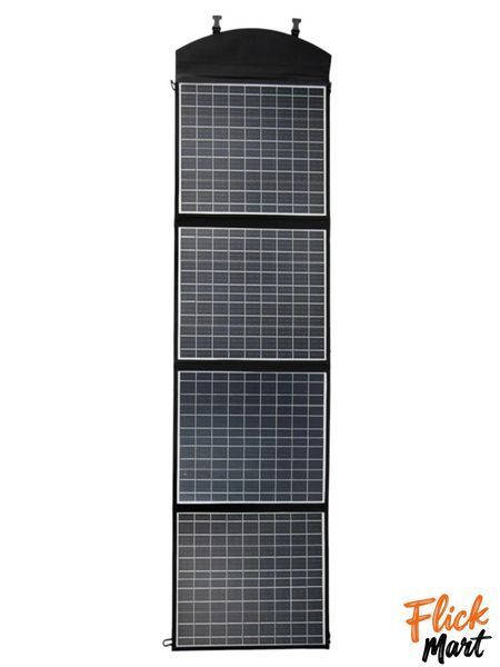 Сонячна панель портативна складна з вологозахистом IP65 ZD-18100 18V 100W Happy Home 9III 4 панелі по 25W TT91112530 фото