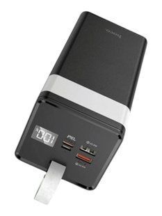 Повербанк з LED ліхтариком та швидкою зарядкою 50000mAh 2USB /Type-C PD/22.5W Power Bank Hoco J86A LED екран NT14371270 фото