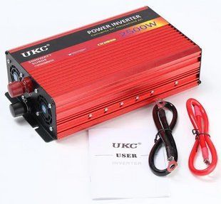 Перетворювач напруги інвертор Inverter UKC DC-AC 12V-230V 2500W D250012840 фото