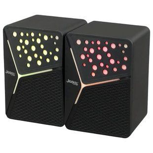 Компьютерные колонки JEDEL S-554 6W проводные акустические 2.0 USB питание AUX подключение LED RGB подсветка MD554175 фото