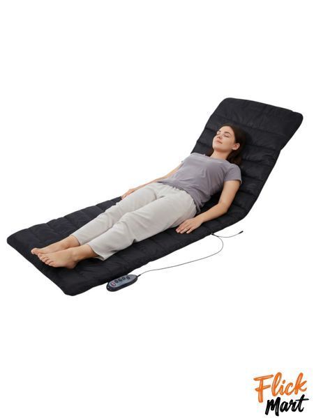 Масажний матрац масажер з підігрівом Massage matttress з пультом EL-320-9 Чорний TT3201645 фото