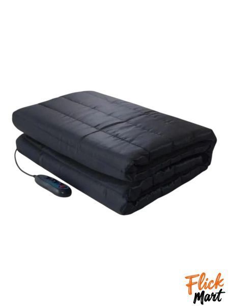 Масажний матрац масажер з підігрівом Massage matttress з пультом EL-320-9 Чорний TT3201645 фото