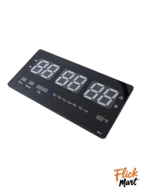 Настінні електронні годинники LED Digital Clock 4622 з зелоною підсвіткою D46224 фото