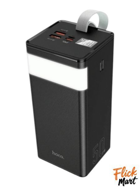 Повербанк с LED фонариком и быстрой зарядкой 50000mAh 2USB /Type-C PD/22.5W Power Bank Hoco J86A LED екран NT14371270 фото