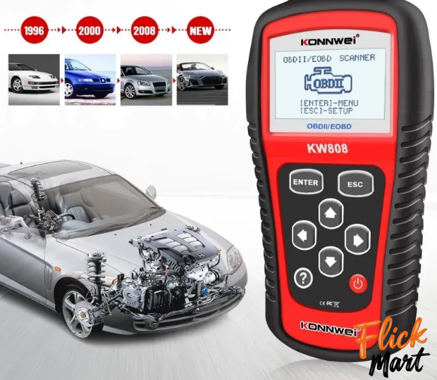 Сканер автомобильный диагностический Konnwei KW808 OBDII  FN8081083 фото