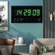 Настінні електронні годинники LED Digital Clock 4622 з зелоною підсвіткою D46224 фото 1