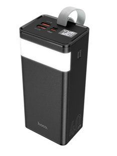 Повербанк з LED ліхтариком та швидкою зарядкою 40000mAh 2USB /Type-C PD/22.5W Power Bank Hoco J86 LED екран NT14231100 фото
