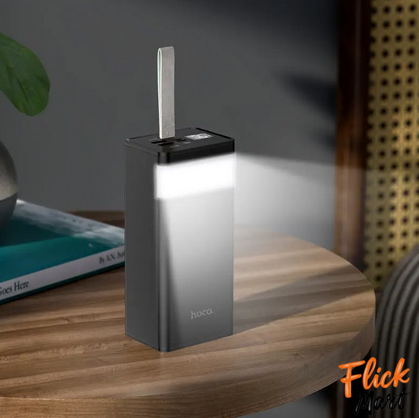 Повербанк с LED фонариком и быстрой зарядкой 40000mAh 2USB /Type-C PD/22.5W Power Bank Hoco J86 LED екран NT14231100 фото