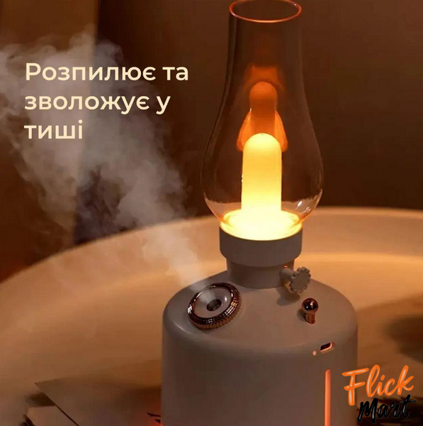 Увлажнитель воздуха аромадиффузор ночник электрический ультразвуковой для дома DAVIN LH OI Белый TK01440 фото
