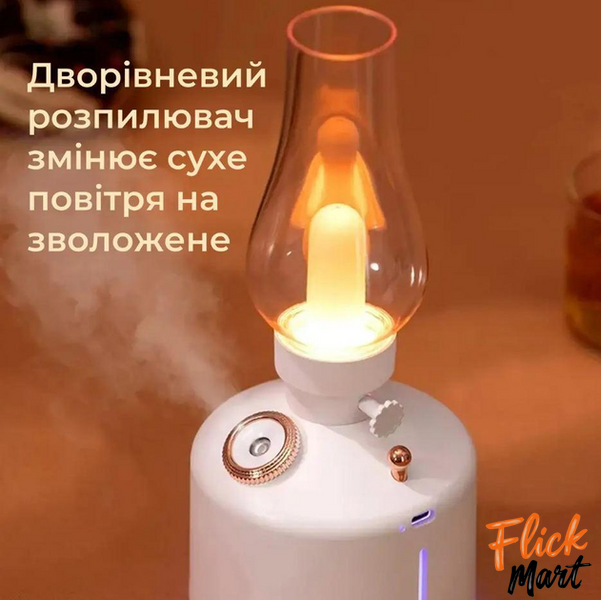 Увлажнитель воздуха аромадиффузор ночник электрический ультразвуковой для дома DAVIN LH OI Белый TK01440 фото