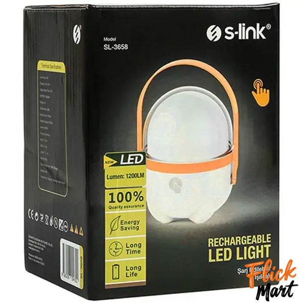 Фонарь аккумуляторный S-Link SL-3658 LED с сенсорным управлением 2400 mAh White MD3658370 фото