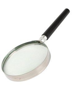 Ручна лупа кратне збільшення для ювелірів для читання MAGNIFIER 75 мм WD-448 з ручкою NТ208436 фото