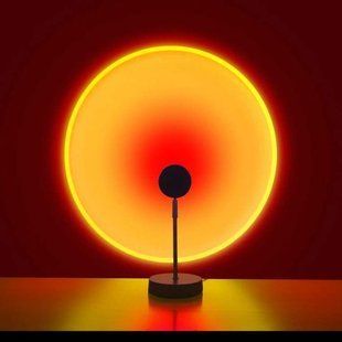 Проекційний світильник Sunset Lamp USB з ефектом заходу сонця Red VT201251 фото
