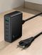 Мережевий зарядний пристрій Hoco C152A 6в1 1хUSB/5хType-C QC/PD 70W швидка зарядка МЗП Адаптер Чорний DD1528449 фото 2