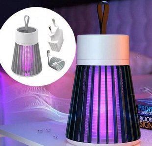 Лампа-ловушка от комаров и москитов аккумуляторная с зарядкой через USB Electric Shock TD111290 фото