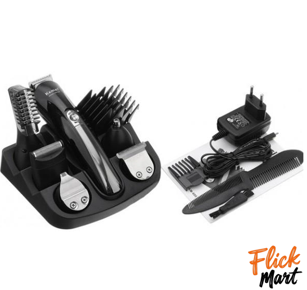 Машинка для стриження волосся тример Kemei KM-600 Super 11 в 1 Black D6014576 фото