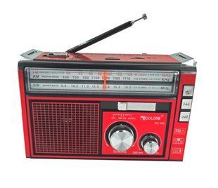 Портативний FM радіоприймач GOLON RX-382 FM радіо програвач з флешкою USB на акумуляторі Червоний D382225370 фото